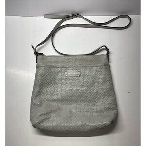 Kate Spade‎ Gray Embossed Messenger Purse